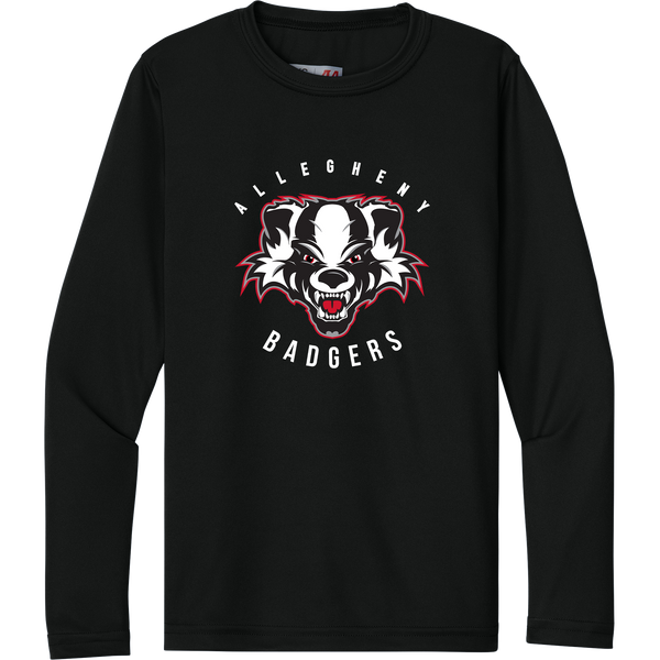 Scary Badgers Youth Cooling Performance Long Sleeve Tee