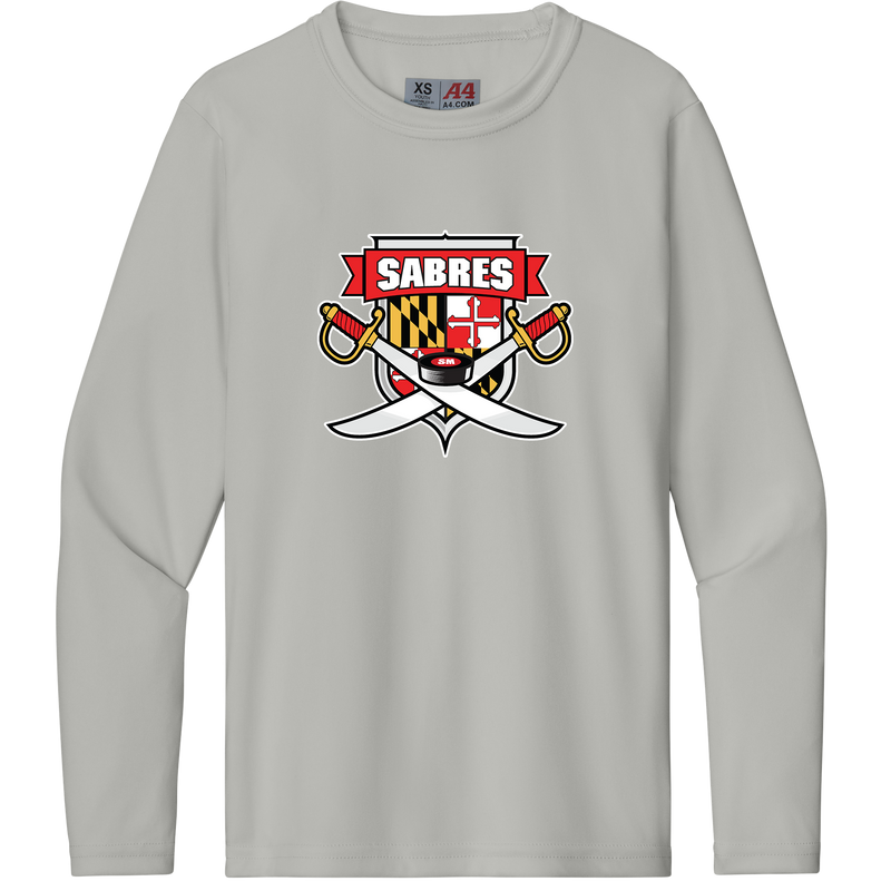 SOMD Sabres Youth Cooling Performance Long Sleeve Tee