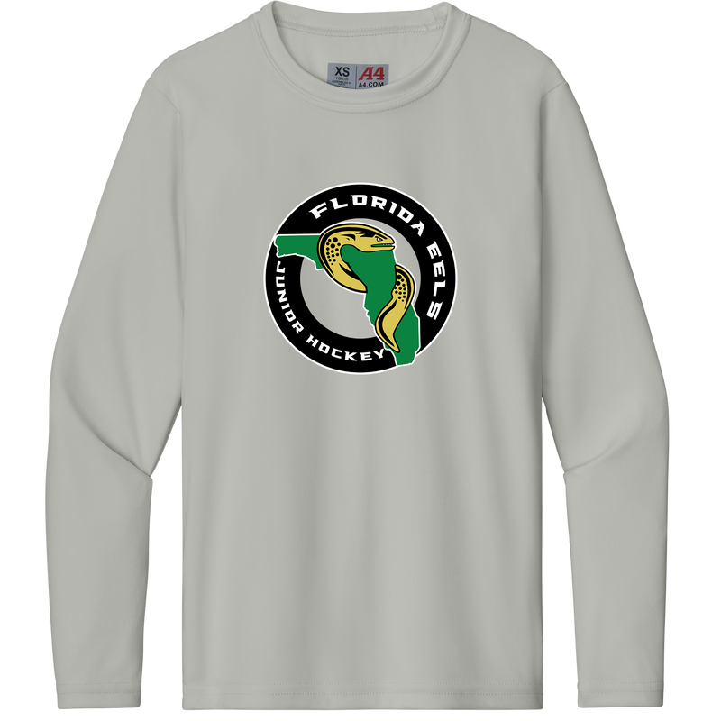 Florida Eels Youth Cooling Performance Long Sleeve Tee