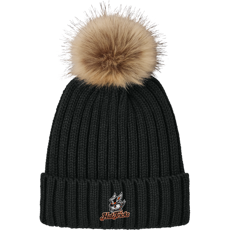 Danbury Hat Tricks Faux Fur Pom Beanie