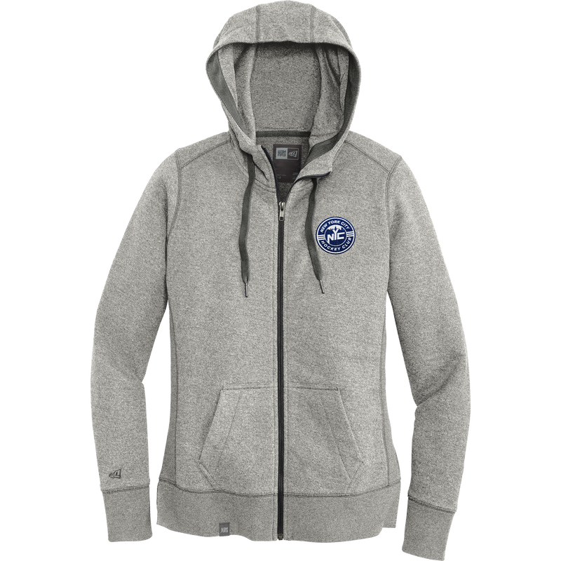 NYC Hockey Club New Era Ladies French Terry Full-Zip Hoodie