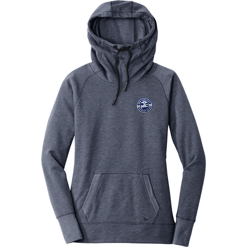 NYC Hockey Club New Era Ladies Tri-Blend Fleece Pullover Hoodie