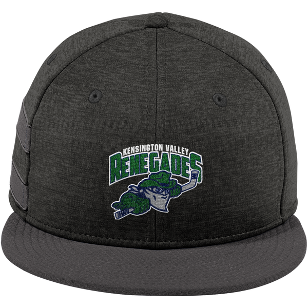Kensington Valley Renegades New Era Shadow Heather Striped Flat Bill Snapback Cap