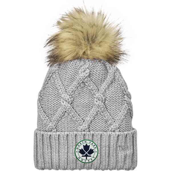 North Park Hockey New Era Faux Fur Pom Beanie