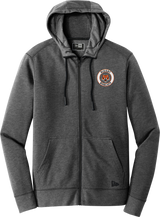 Biggby Bobcats New Era Tri-Blend Fleece Full-Zip Hoodie