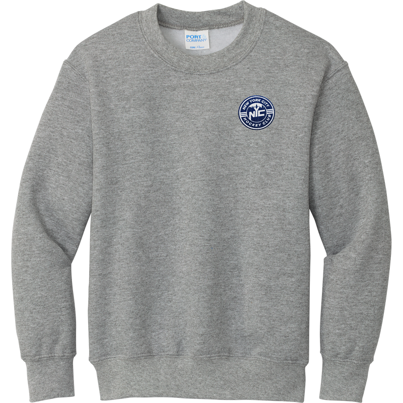 NYC Hockey Club Youth Core Fleece Crewneck Sweatshirt