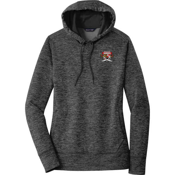 SOMD Sabres Ladies PosiCharge Electric Heather Fleece Hooded Pullover (E1314-LC)