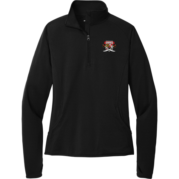 SOMD Sabres Ladies Sport-Wick Stretch 1/4-Zip Pullover (E1314-LC)