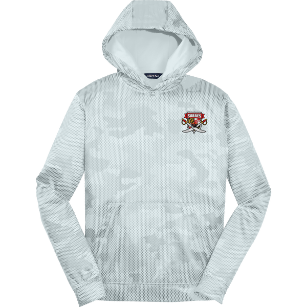SOMD Sabres Youth Sport-Wick CamoHex Fleece Hooded Pullover (E1314-LC)